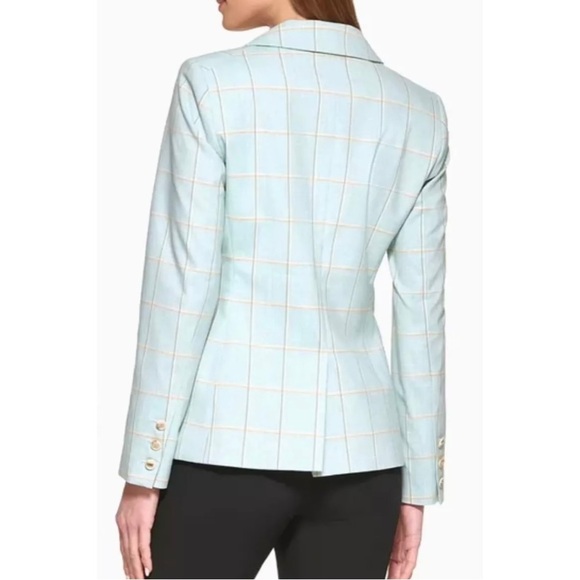 DKNY Windowpane double breasted blazer - Picture 2 of 3